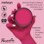 Mehron Makeup Paradise AQ (40 g, Dark Pink): Water-activated face and body paint for stage, screen, special FX, beauty, cosplay, and Halloween.