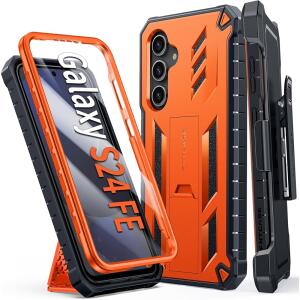 FNTCASE for Samsung Galaxy S24-FE Case 6.7inch - Orange