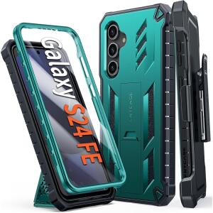 FNTCASE for Samsung Galaxy S24-FE Case 6.7inch - Green