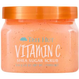 Tree Hut Vitamin C Shea Sugar Scrub, Ultra Hydrating and Exfoliating Scrub for Nourishing Essential Body Care, 18 oz