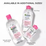 Garnier Micellar Water, Hydrating Facial Cleanser & Makeup Remover 1 Count, Suitable for Sensitive Skin, Vegan, Cruelty Free, 13.5 Fl Oz (400mL)