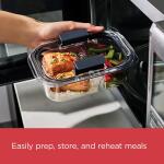 Rubbermaid Brilliance BPA Free Food Storage Containers with Lids 675 ML