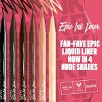 NYX PROFESSIONAL MAKEUP Epic Ink Liner, Waterproof Liquid Eyeliner, Vegan Formula, Black (Pack Of 2)