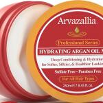 Arvazallia Hydrating Argan Oil Hair Mask and Deep Conditioner 8.45 Oz for Dry or Damaged Hair