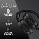 Skullcandy Crusher Over-Ear Wireless Headphones with Sensory Bass - Black