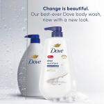 Dove Body Wash with Pump Deep Moisture, Moisturizing skin cleanser for dry skin, featuring 24 hour renewing MicroMoisture to nourish even the driest skin, 30.6 oz.