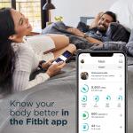 Fitbit Versa 2 Health and Fitness Smartwatch (S and L Bands Included) - Black/Carbon