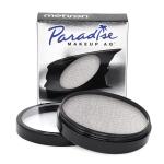 Mehron Makeup Paradise AQ (40 g, Metallic Silver): Water-activated face and body paint for stage, screen, special FX, beauty, cosplay, and Halloween.