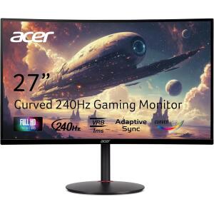 Acer Nitro XZ270 Xbmiipx 27" 1500R Curved Full HD (1920 x 1080) VA Zero-Frame Gaming Monitor