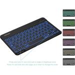 Arteck Universal Backlit 7-Colors Ultra Light Slim Portable Wireless Bluetooth 3.0 Keyboard