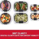 Rubbermaid Brilliance 12 Piece Round and Rectangular Leak-Proof Food Storage Containers