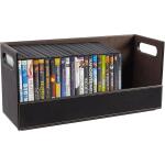 Stock Your Home DVD Storage Box, Movie Shelf Organizer for Blu-Ray, Video Game Cases