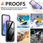 SPIDERCASE for Samsung Galaxy A15 5G Case Waterproof -Teal