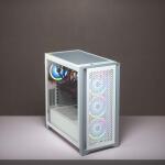 Corsair 4000D Airflow Tempered Glass Mid-Tower ATX PC Case - White