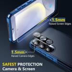 SPIDERCASE Heavy Duty Shockproof Phone Case for Galaxy S24 Plus 2024, Dark Blue