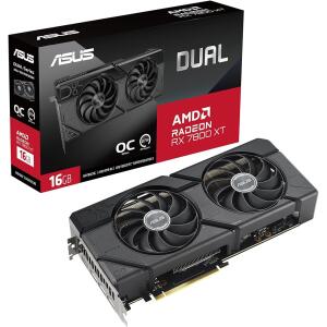 ASUS Dual Radeon RX 7800 XT OC Edition 16GB GDDR6 Graphics Card