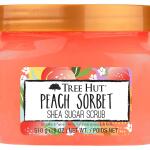 Tree Hut Peach Sorbet Shea Sugar Scrub, Ultra Hydrating and Exfoliating Scrub for Nourishing Essential Body Care, 18 oz