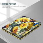 Fintie Case for iPad 10th Generation 10.9 Inch (2022), Multi-Angle Viewing Protective Stand Cover with Pencil Holder & Pocket, Auto Sleep/Wake (sunflowers)