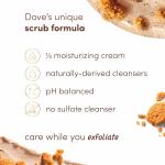 Dove Scrub Brown Sugar & Coconut Butter, 10.5 oz, For Silky Smooth Skin Body Scrub Exfoliates & Restores Skin's Natural Nutrients