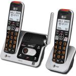 AT&T BL102-2 DECT 6.0 2-Handset Cordless Phone with Answering Machine Silver/Black