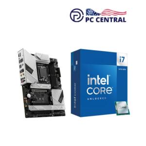 MSI Intel Core i7-14700K 3.4 GHz 20-Core LGA 1700 Processor & MSI PRO Z790-A MAX WIFI ATX Motherboard Kit 