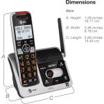 AT&T BL102-2 DECT 6.0 2-Handset Cordless Phone with Answering Machine Silver/Black