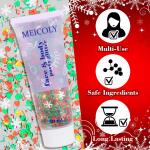 MEICOLY Christmas Face Body Glitter, Sparkling Sequins Glitter Face Paint, Christmas Makeup Festival Glitter for Women and Kids, Christmas Stocking Stuffers