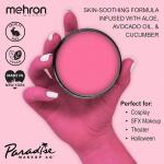 Mehron Makeup Paradise AQ (40 g, Light Pink): Water-activated face and body paint for stage, screen, special FX, beauty, cosplay, and Halloween.