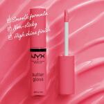 NYX PROFESSIONAL MAKEUP Butter Gloss, Peaches & Cream (Pink Coral), Non Sticky Lip Gloss