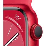 Apple Watch Series 8 Smart Watch 41mm with RED Aluminum Case with RED Sport Band - M/L