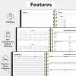 SUNEE 2025 Weekly & Monthly Planner - Black