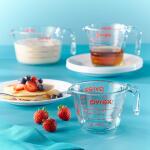 Pyrex 1118990 | 3PC Measuring Cup Set | 1 Cup, 2 Cup, 4 Cup Glass