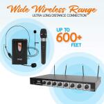 Pyle 8 Channel Wireless Microphone System