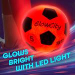 GlowCity Glow in The Dark Soccer Ball