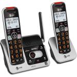 AT&T BL102-2 DECT 6.0 2-Handset Cordless Phone with Answering Machine Silver/Black