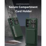 ATATOO for Samsung Galaxy S24+ Plus Case with Card Holder 6.7"​ , Green