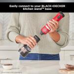 BLACK+DECKER Kitchen Wand Attachment: 2-in-1 Salt and Pepper Grinder