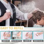 Hula Home Spray Bottle (10.1 oz, White): Flairosol technology for a continuous ultra-fine mist, ideal for hairstyling, cleaning, salons, and plants.