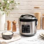 AROMA Digital Rice Cooker, 4 Cup (Uncooked) / 8 Cup (Cooked), Steamer, Grain Cooker, Multicooker, 2 Qt, Stainless Steel Exterior, ARC 914SBD