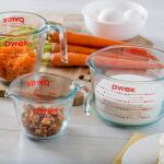 Pyrex 1118990 | 3PC Measuring Cup Set | 1 Cup, 2 Cup, 4 Cup Glass