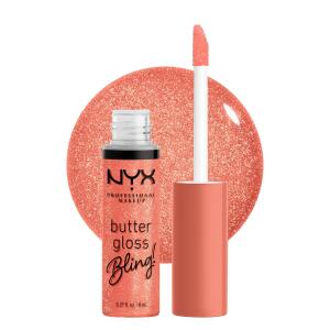 NYX PROFESSIONAL MAKEUP Butter Gloss Bling Lip Gloss, Dripped Out, Non Sticky and Shiny Vegan Lip Makeup