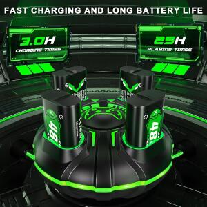 Ukor Fast Charging 4x4800mWh Rechargeable Battery Pack with Charger for Xbox Controller Rechargeable Batteries Xbox for