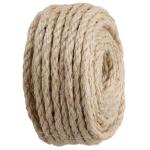 Everbilt 1/4 in. x 50 ft. Twisted Sisal Rope, Natural