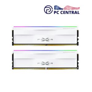 Silicon Power 32GB Zenith RGB 6000 MHz DDR5 Desktop Memory Kit (2 x 16GB, White)