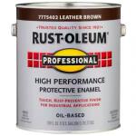 Rust-Oleum Professional - 1 gal. High Performance Protective Enamel Gloss Leather Brown Oil-Based Interior/Exterior Paint Leather Brown Gloss