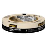 3M - Scotch 0.94 in. x 60.1 Yds. Multi-Surface Contractor Grade Tan Masking Tape (1 Roll)