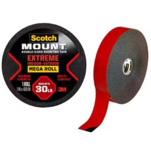 Scotch - 1 in. x 11.1 yds. Permanent Double Sided Extreme Mounting Tape