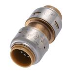 SharkBite Max 1/2 in. Brass Push-to-Connect Coupling Fitting #UR008A