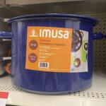 Imusa USA Enamel Steamer Pot 16Qt Blue