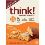 think! High Protein Creamy Peanut Butter Bars 12ct